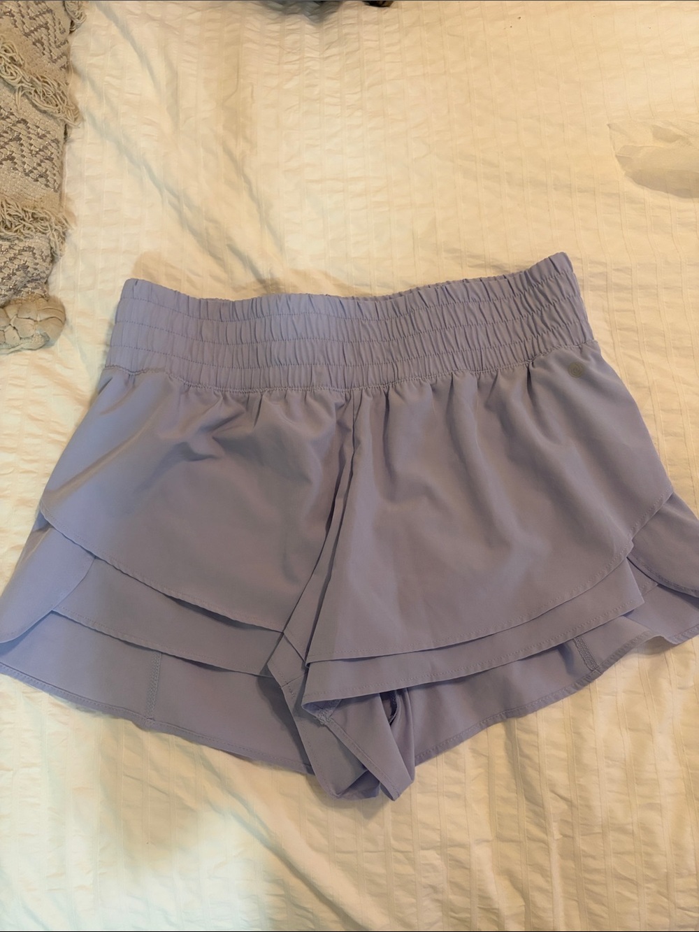 Apana Lavender Layered Athletic Shorts